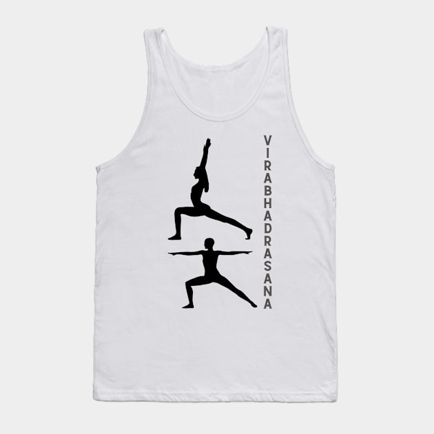 Virabhadrasana (Warrior) Tank Top by Let's Yoga Anywhere